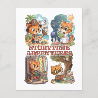 Prospectus 11,4 Cm X 14,2 Cm Les Adventures de Storytime