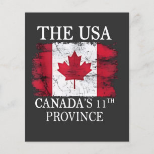 Prospectus 11,4 Cm X 14,2 Cm Les États-Unis, la 11e province du Canada Canada A