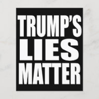 "LES MENSONGES DE TRUMP ONT DE L'IMPORTANCE"
