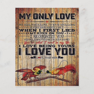 Prospectus 11,4 Cm X 14,2 Cm Lettre parfaite personnalisée | Lettre à mon mari