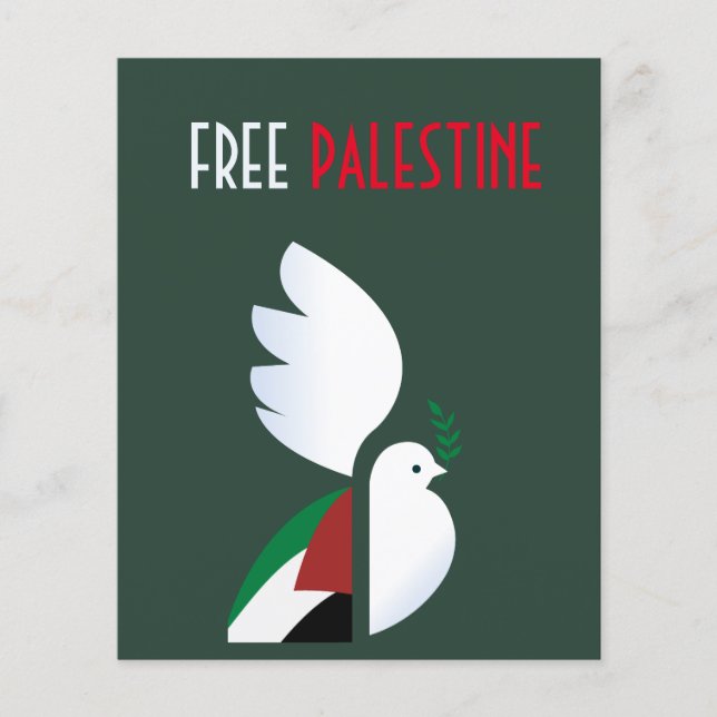 Prospectus 11,4 Cm X 14,2 Cm Libérer la Palestine (Devant)