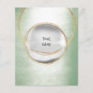Prospectus 11,4 Cm X 14,2 Cm Liste de prix Bijouterie de luxe SPA Coiffeur Ment