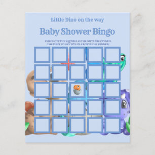 Prospectus 11,4 Cm X 14,2 Cm Little Dino sur le chemin Greener Baby shower Bing