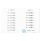 Logo de chambre moderne Service de nettoyage bleu 