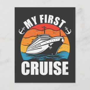 Prospectus 11,4 Cm X 14,2 Cm Ma première croisière Vacances en famille drôle Na