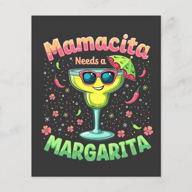 Prospectus 11,4 Cm X 14,2 Cm Mamacita a besoin d'une Margarita Cinco De Mayo Pa (Devant)