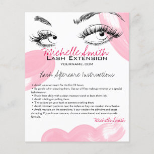 Prospectus 11,4 Cm X 14,2 Cm Maquillage Artiste Lashes Brosses Instructions