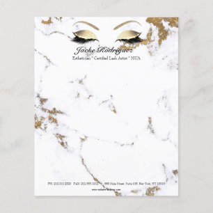 Prospectus 11,4 Cm X 14,2 Cm Maquillage de maquillage de la MOA Stylist Marbre 