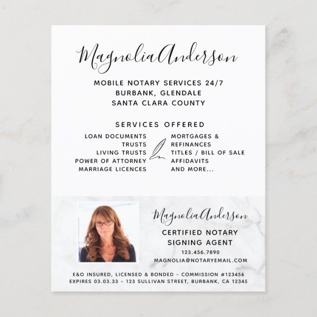 Prospectus 11,4 Cm X 14,2 Cm Marbre de service de messagerie mobile (Devant)