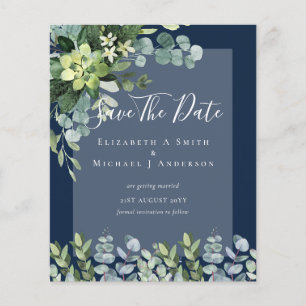 PROSPECTUS 11,4 CM X 14,2 CM MARIAGE ÉCONOMIQUE - SAUVEGARDEZ LES DATES - VÉGÉT