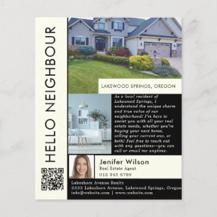 Prospectus 11,4 Cm X 14,2 Cm Marketing immobilier Hello Neighbour