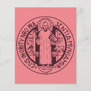 Prospectus 11,4 Cm X 14,2 Cm Médaille de Saint Benoît