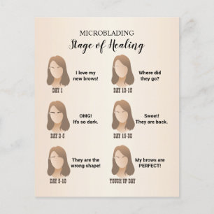 Prospectus 11,4 Cm X 14,2 Cm Microbling Aftercare Instruction Ivory White