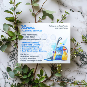 Prospectus 11,4 Cm X 14,2 Cm Modèle de dépliant pour les services de nettoyage 