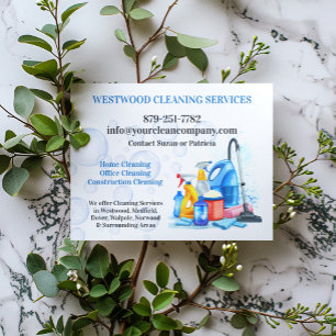 Prospectus 11,4 Cm X 14,2 Cm Modèle de dépliant pour les services de nettoyage 