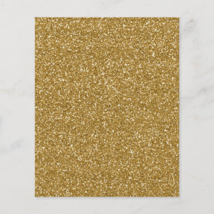 Prospectus 11,4 Cm X 14,2 Cm Modèle de fond à paillettes dorées