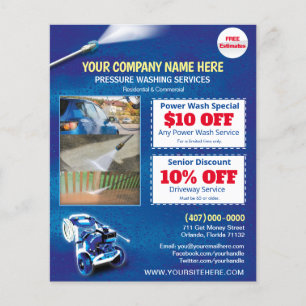 Prospectus 11,4 Cm X 14,2 Cm Modèle de la circulaire d'alimentation sous pressi