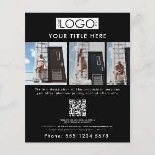 Prospectus 11,4 Cm X 14,2 Cm Modèle de mode de beauté promotionnelle d'entrepri