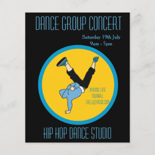 Prospectus 11,4 Cm X 14,2 Cm Modern or hip hop dance group performance