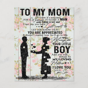 Prospectus 11,4 Cm X 14,2 Cm Mon Fils À Maman Cadeau Pour Maman, Maman Idée Cad