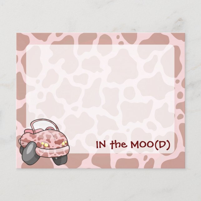 Prospectus 11,4 Cm X 14,2 Cm Moo Car (Devant)