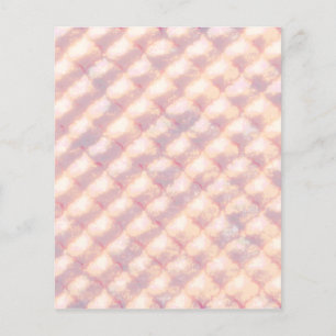 Prospectus 11,4 Cm X 14,2 Cm Motif abstrait en pastel lumineux en quatrefeuille