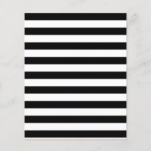 Prospectus 11,4 Cm X 14,2 Cm Motif de bande noir et blanc