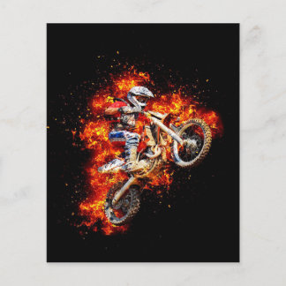 Prospectus 11,4 Cm X 14,2 Cm Motocross Wall Art 