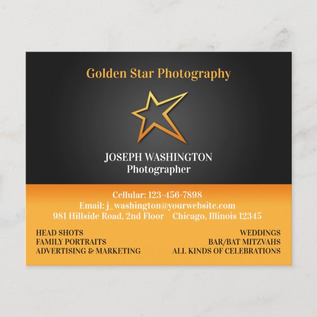 Prospectus 11,4 Cm X 14,2 Cm N'importe quel logo (Devant)