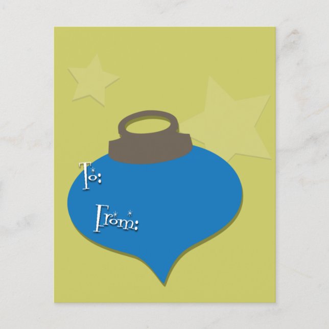 Prospectus 11,4 Cm X 14,2 Cm Noël de l'ornement rétro (Devant)