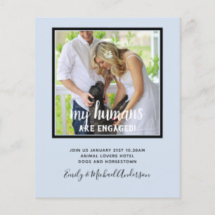 Prospectus 11,4 Cm X 14,2 Cm Nos humains sont engagés Mariage PHOTO