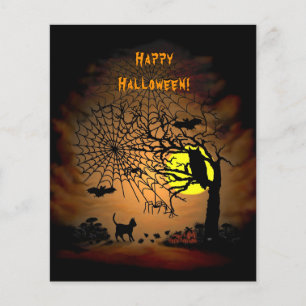 Prospectus 11,4 Cm X 14,2 Cm Nuit d'Halloween, Joyeux Halloween ! Flyer