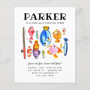 Prospectus 11,4 Cm X 14,2 Cm O-Fish-al Reel Rustique pas cher Pêche amusante An