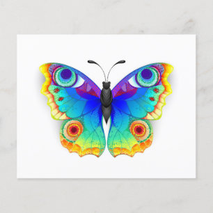 Prospectus 11,4 Cm X 14,2 Cm Oeil de paon arc-en-ciel