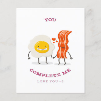 Prospectus 11,4 Cm X 14,2 Cm Oeuf de bacon amusant terminé | Meilleur Cadeau Po