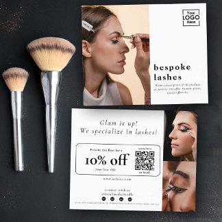 Prospectus 11,4 Cm X 14,2 Cm Offre Spéciale Première Visite Salon de Beauté Pro