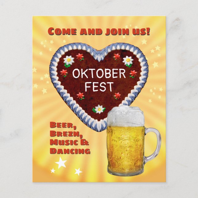 Prospectus 11,4 Cm X 14,2 Cm Oktoberfest (Devant)