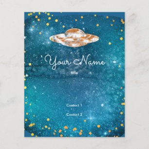 Prospectus 11,4 Cm X 14,2 Cm OVNI dans la galaxie artistique