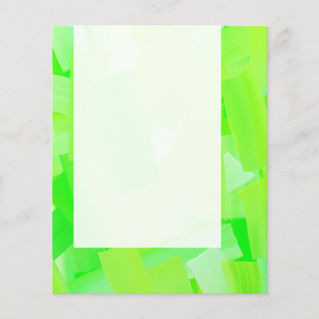 Prospectus 11,4 Cm X 14,2 Cm Panneau 041 - Vert peint (Devant)