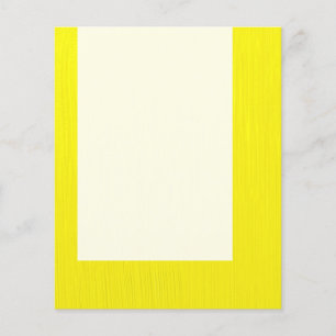 Prospectus 11,4 Cm X 14,2 Cm Panneau 043 - Jaune peint