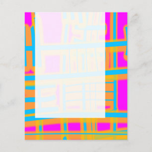 Prospectus 11,4 Cm X 14,2 Cm Panneau 059 - Abstrait coloré