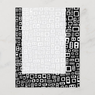 Prospectus 11,4 Cm X 14,2 Cm Panneau 086 - Rectangles Abstraites