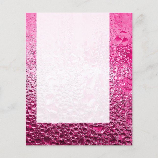 Prospectus 11,4 Cm X 14,2 Cm Panneau 090 - Rose vapeur (Devant)