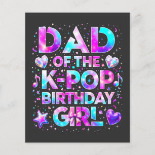Prospectus 11,4 Cm X 14,2 Cm Papa de l'anniversaire de la K-Pop musique coréenn