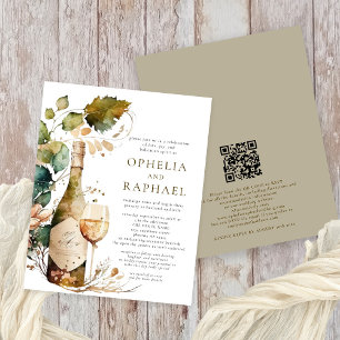 Prospectus 11,4 Cm X 14,2 Cm PAPER Boho Folio et vin Mariage bohème
