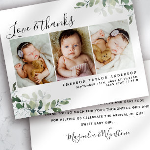 Prospectus 11,4 Cm X 14,2 Cm PAPER Eucalyptus Photo Merci bébé