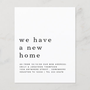 Prospectus 11,4 Cm X 14,2 Cm PAPER Simple Moving New Home Détails