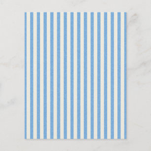 Prospectus 11,4 Cm X 14,2 Cm papier152 LIGHT BLUE PAPIER STRIPES MOTIF BA
