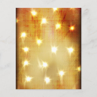 Prospectus 11,4 Cm X 14,2 Cm Papier d'art à trous brûlés 