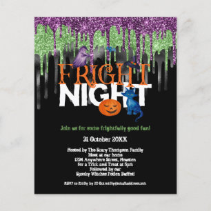 Prospectus 11,4 Cm X 14,2 Cm PAPIER   Fright Night Parties scintillant Drift Ha